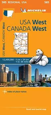 £7.78 • Buy USA West Canada West By Michelin Editions Des Voyages (Sheet Map Folded 2013)