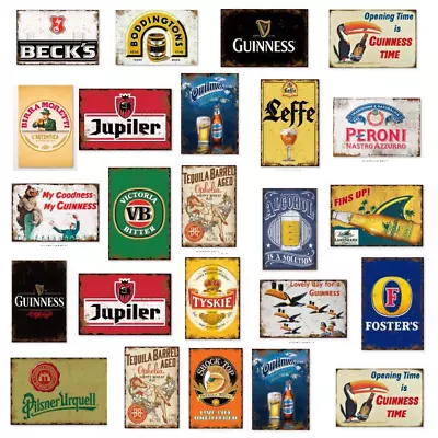 Metal Signs Pub Bar Retro Man Cave Vintage Wall Plaque Tin Cafe Shed Beer Garage • £6.80