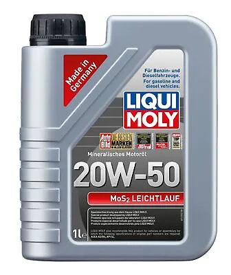 $40.95 • Buy Liqui Moly MoS2 Leichtlauf 20W-50 1L Fits Suzuki Grand Vitara (inc Xl-7) HT, FT