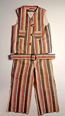 Vintage 70's Retro Youth Clothing Vest And Pants Handmade • £17.45