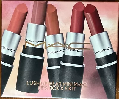 MAC Lush Lipwear Mini Lipstick X 5 Kit Set New Limited Edition • $45