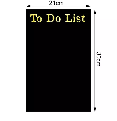 £10.99 • Buy A4 Personalised Fridge Magnet Chalkboard Magnetic Blackboard To Do Chalk Board