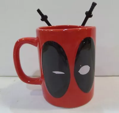 Marvel Deadpool Ceramic Mug With Espresso Spoons • $11