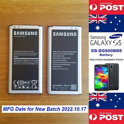 Samsung S5 Battery I9600 EB-BG900BBE 2800mAh With NFC Made In Korea - Local • $20