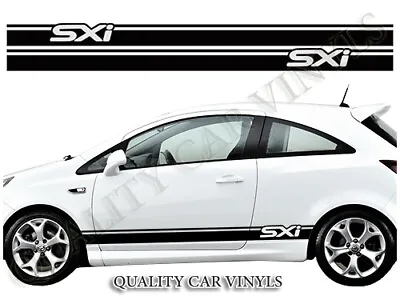 RS154 Vauxhall Opel Sxi Racing Stripes Corsa Astra Sticker Vinyl Graphic Decals  • $24.87