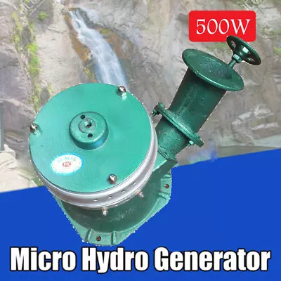 $252 • Buy 500W Micro Hydro Water Turbine Electric Generator Hydroelectric Power USA