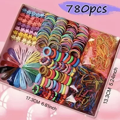 780 Pcs Gift Set Hair Accessories Baby Little Girls Hair Clips Bows Set UK • £7.49