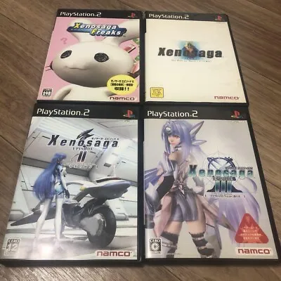 Xenosaga Episode 1 2 3 I II III & Freaks 4Games Set Japanese Ver Tested PS2 • £87.94