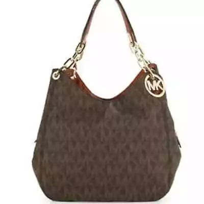 Michael Kors Fulton Large Shoulder Tote Brown New No Tags • $219.99