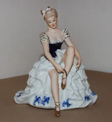 Vintage Wallendorf 1764 Lady Ballerina Dancer Porcelain Figurine 1318/0 6.7  Tal • $95