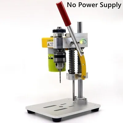 Mini Drill Machine Portable Benchtop Driller Precision Metal Wooden Crafts Tool • $137.44