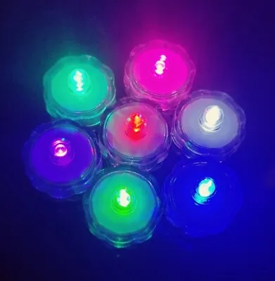 Submersible Waterproof Battery Operated LED Tea Lights Decorations For Events  • £5.99