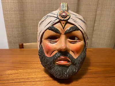 Middle Eastern Man Swami Genie Gypsy Halloween Mask Ben Cooper Collegeville • $20