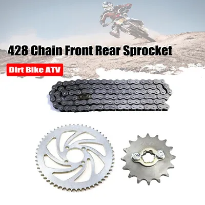  428 Chain Front Rear Sprocket For Coolster Taotao 110 125cc 150cc Dirt Bike ATV • $39.99