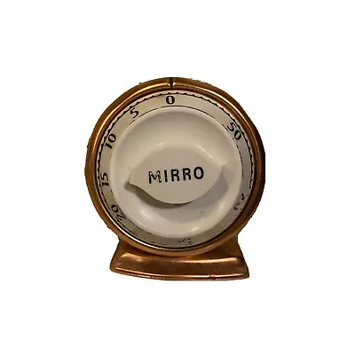 Vintage Robert Shaw Controls Mirro Matic Copper Kitchen Timer Mid-Century USA • $20