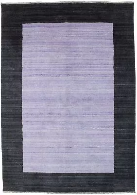 $245.34 • Buy Modern Gabbeh Tribal Border Design 4X6 Wool Area Rug Oriental Kids Room Carpet