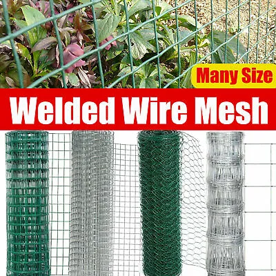 £21.36 • Buy Welded Wire Mesh Aviary Fencing Fence Chicken Rabbit Garden Pet Galvanised Steel