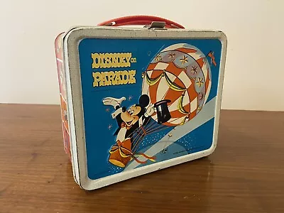 Vintage Disney On Parade Metal Lunchbox  Aladdin Industries • $38