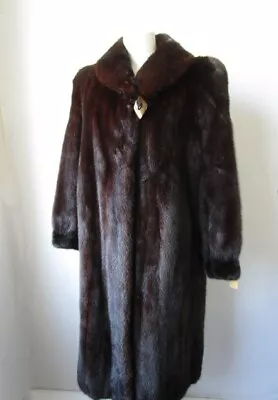 Women's Sz 10   Dark Ranch Mink Fur Coat Jacket  MINT • $350