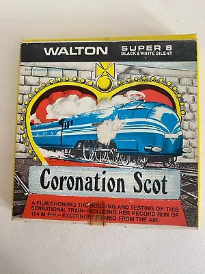 The Coronation Scot - Steam Trains Super 8 B/w Sound 400ft Cine Film 8mm V25 • £20