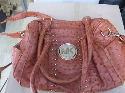 Purse Michael Kors Faux Ostrich Leather (made In China) • $45