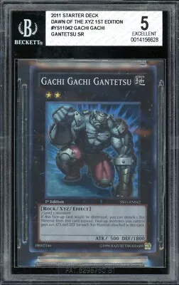 2011 Yu-Gi-Oh! 1st Edition Holo Gachi Gachi Gantetsu #YS11-EN042 BGS 5 Excellent • $0.99