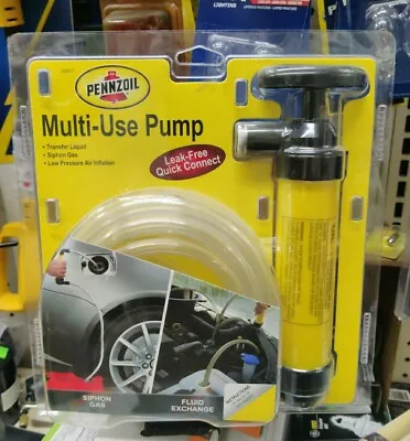 Pennzoil Multi-Use Pump #36677 Transfer Liquid Siphon Gas  • $13.99