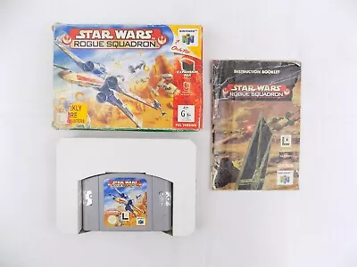 Boxed Nintendo 64 N64 Star Wars Rogue Squadron - Inc Manual -PAL- Free Postag... • $99.90