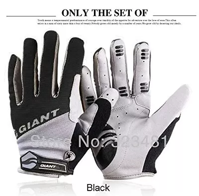 Gloves Giant Touch Screen Cycling Full Finger Windproof Bike Gloves Bike Mitts • $29.99