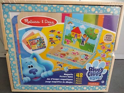 Melissa & Doug Blue's Clues & You! Wooden Magnetic Picture Game (48 Pieces) • $17.99