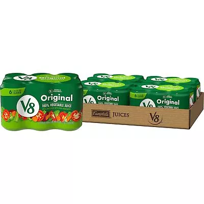 V8 Original 100% Vegetable Juice 11.5 Fl Oz Can 4 Cases Of 6 Cans • $19.38