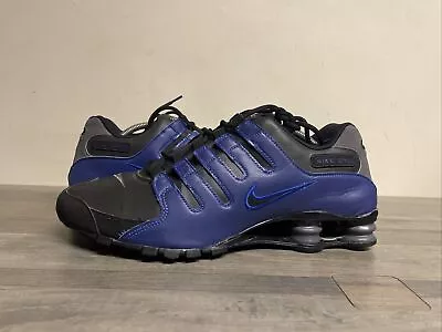 Nike Shox NZ Black Racer Blue Athletic Sneakers Shoes 378341-041 Men's Size 11.5 • $99.99