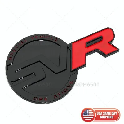 Land Rover 3D Car SVR Special Vehicle Operations Black Logo Badge Emblem Sport • $17.99