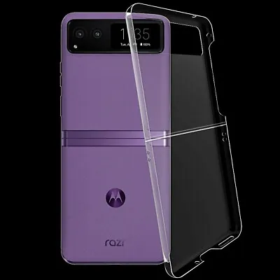 Portable Slim Clear Hard PC Cover Case For Metro By T-Mobile Motorola Razr 2023 • $17.70