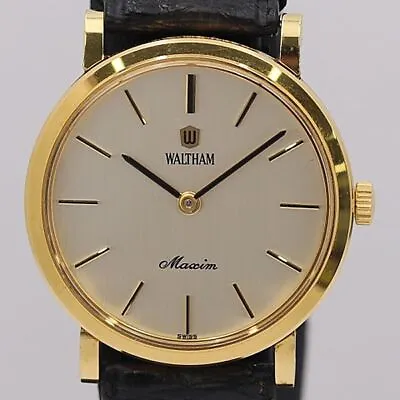 WALTHAM Maxim H330-H21-247 Hand-wound Silver Dial Men's Used Watch Condition • $424.65