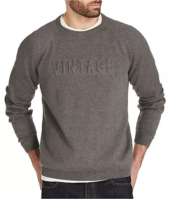 Weatherproof Mens Vintage Pullover Sweater Grey Large • $42.03