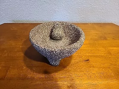 Molcajete Mortar And Pestle Mexican Handmade With Lava Stone • $44.99