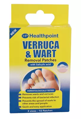 Healthpoint Verruca & Wart Removal Patches 10 Patches - With Salicylic Acid • £3.49