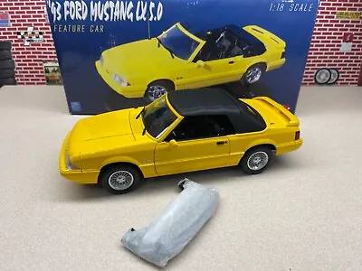 1/18 GMP 1993 Ford Mustang Convertible LX  5.0 Yellow CUSTOM Wheel Swap G1801805 • $399.99