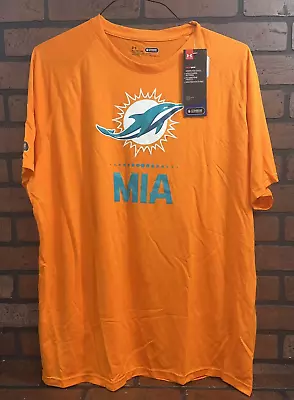Miami Dolphins Under Armour Orange Shirt Men's Size XL • $17.59