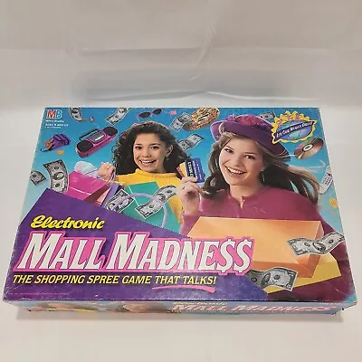 VTG Electronic Mall Madness Board Game 1996 Milton Bradley Incomplete • $34.94