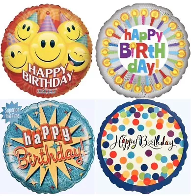 Happy Birthday 18  Foil Mylar Happy Birthday Party Balloon Decorations   G • $2.95