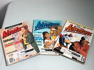 Disney Adventures Magazines Lot Of 3 1992 Will Smith Blossom Candace Cameron • $10