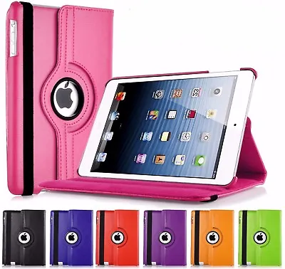 £5.95 • Buy Leather 360 Degree Rotating Stand Case Cover For APPLE IPad Air 2/3/4 Air2,Mini