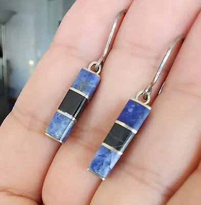 Lapis Earrings Sterling Silver Lapis Lazuli Earrings (V955) • $18.99