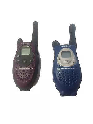 Motorola Talkabout T5500 Blue & Black 22 Channels Two Way Radio Walkie Talkie • $14.99