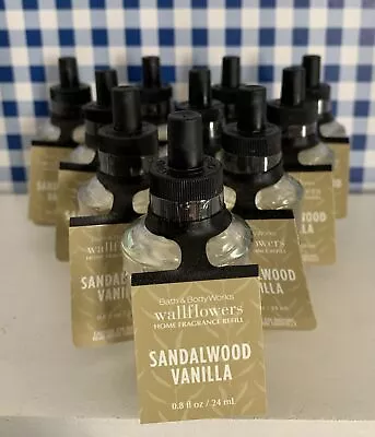 Ten (10) Wallflowers ~ SANDALWOOD VANILLA ~ Essential Oils ~ Bath & Body Works • $79.50