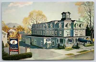 Hotel Claredon Hackettstown New Jersey NJ Hwy 46 Chrome Postcard • $5.95