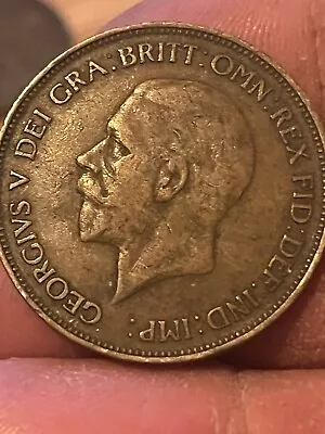 Extremely Rare 1936 One Penny King George V British Coin Unique VERY COLLECTABLE • £50