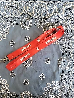 Wolfenstein II The New Colossus PC Xbox One PS4 Promotional Red Lanyard Chain • $8